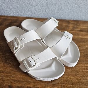 Birkenstock EVA White Double Strap Sandals. Womens Size 5